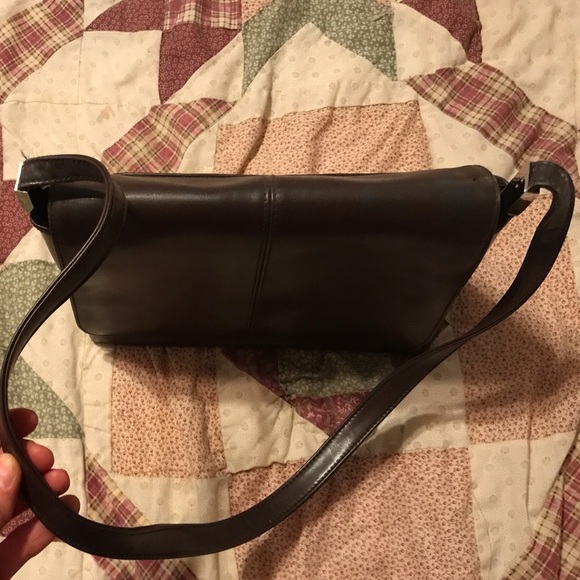 Vintage Liz Claiborne Brown Shoulder Bag - Picture 9 of 11